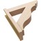 Ekena Millwork 5 1/2-in W x 22-in D x 22-in H Funston Slat Rough Cedar Woodgrain TimberThane Outlooker, Primed Tan OUTUR055X22X22FST24RCPR - alternate 5